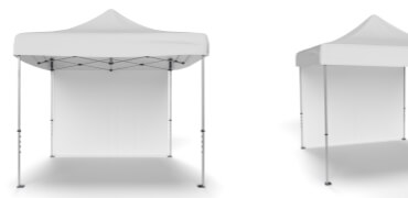 シンプルな屋外テント