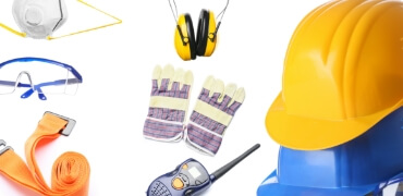 ヘルメットなどの安全対策用品